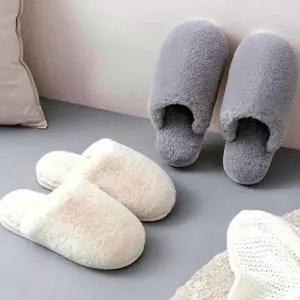 겨울 털실내화 래빗퍼실내화 슬리퍼 학교 단체 실내화 아동 거실화 유 방수 여름