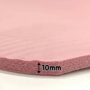 홈트 NBR 운동 요가매트 10mm 핑크 요가매트