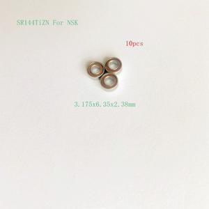 SHQLDPB 10pcs Ruca NSK 3.175x6.35x2.38mm SR144 용 더 강한 페놀 브라운 케이지 핸드 피스 세라믹 베어링