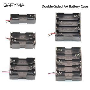 AA 배터리 백투백 홀더 케이스 박스 보관함 정리함(와이어 리드 포함) 2x 4x 6x 8x 10x 슬롯 3V~15V 커넥터