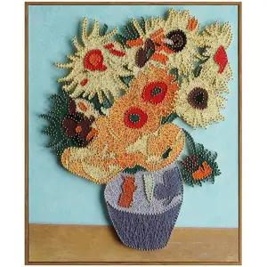 반고흐 액자 스트링아트 집순이 취미 DIY 해바라기