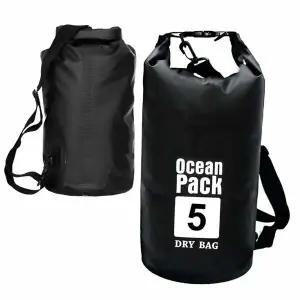 B오션 블랙 5L한쪽끈 수영가방 비치백 여행백
