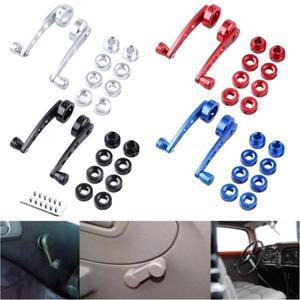 범용 자동차 창문 닫기 핸드 크랭크 핸들 와인더 라이저 교체 알루미늄 합금 수동 유리