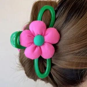 머리 왕 큰 올림 핀 삔 반묶음 긴 대형 헤어 집게 꽃
