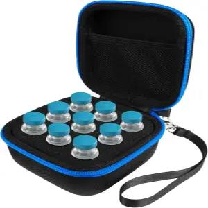 ZORETCO 9-슬롯 냉장고용 인슐린 바이알 케이스 홀더 냉장고 쿨러 여행 정리함 표준 10ml U-101 스너그 및