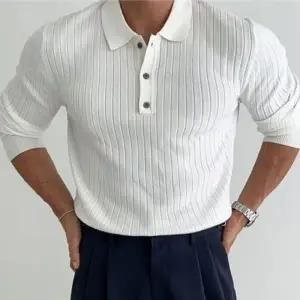 카라 남성 긴팔티 단추 캐주얼티