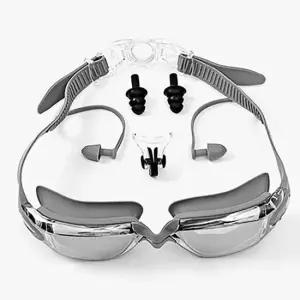 물안경귀마개일체형 그레이 수영장 성인수경 성인수경 성인물안경 수영용품 여성물안경 물안경 수영장