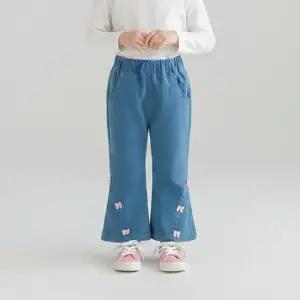 스위티리본 여아 연청 부츠컷 밴딩 데님팬츠 206085