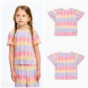 [갤러리아] 베네통키즈(26S)레인보우보드레플리츠블라우스 QAWS03631PK