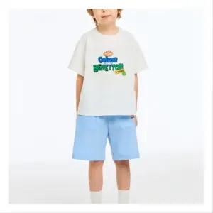 [갤러리아] 베네통키즈(26S)그래픽 티셔츠,5부팬츠   QATS21631/ QAPT06631WH