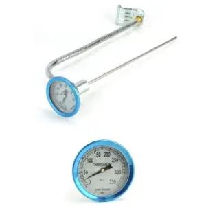 침온도계 집게형 자바라 350도 고온측정 튀김 온도계 47.5cm