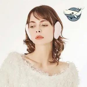 겨울 등산 방한 귀마개 털 귀도리 포근한 크림