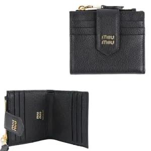 미우미우 5ML047 ADT7 F0002 스몰 레더 카드지갑