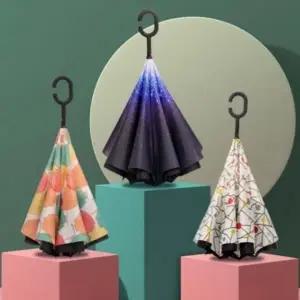 거꾸로 반전 우산 차량용 장우산 거꾸로 펴지는 우산_24567116