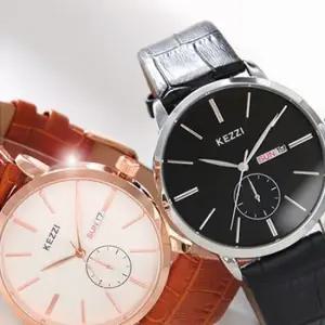 WE-7122A P)_브라운 손목시계 가죽시계 가죽밴드 패션시계