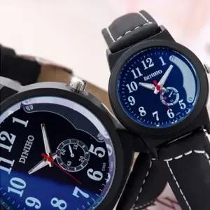 DI-C005B P)_미니블랙 손목시계 가죽시계 가죽밴드 패션시계