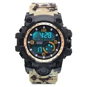 AO-1901A 방수)_베이지 전자시계 스포츠시계 손목시계 군인시계