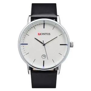 MO-1026F P)_실버 손목시계 가죽시계 가죽밴드 패션시계