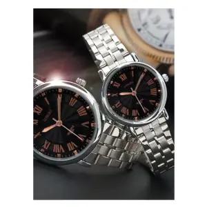 LO-8824P P)_미니블랙 손목시계 메탈밴드 패션시계 방수