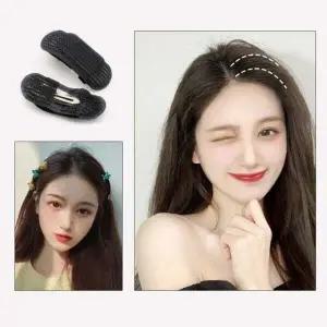 뿌리 2P 헤어클립 뽕 정수리 집게핀 헤어액세