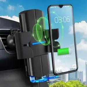 자동차용충전기 듀얼고속 무선충전 거치대 차량용핸드폰 송풍구충전기