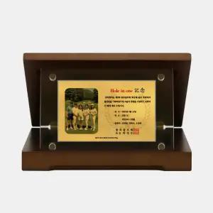 [카드결제 가능] 순금카드상패 7.5g 아크릴 소 24k