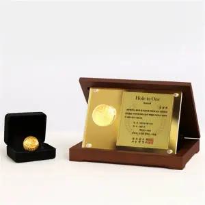 [카드결제 가능] 순금 골프공 99.9% 11.25g 골든픽 골든볼 상패 명예의 전당 기념구 프리미엄 골프 한정판