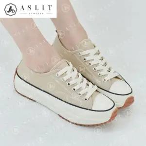 [애슬릿] 키높이 스니커즈 캔버스 플랫폼 데일리 운동화 4cm