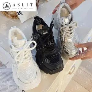 [애슬릿] 키높이 스니커즈 메쉬 통굽 발 편한 운동화 6cm