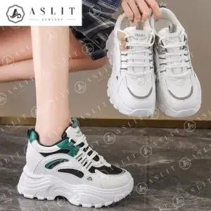 [애슬릿] 키높이 스니커즈 배색 통굽 운동화 데일리 5cm