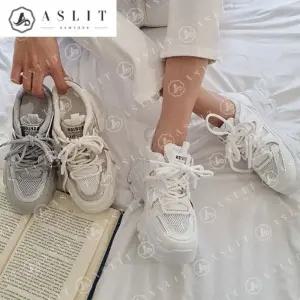 [애슬릿] 키높이 스니커즈 메쉬 라인 통굽 운동화 9cm