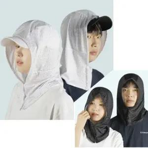 제코 얼굴 햇빛 가리개 골프 후드형 두건 그늘막