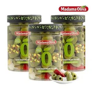 [보라티알] 마다마 피티드 그린올리브 베이비칠리N레몬슬라이스 300g x 3개