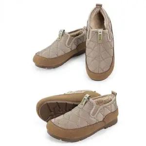 겨울 인조 퍼안감 슬립온 패딩 여성 겨울신발 쿠션