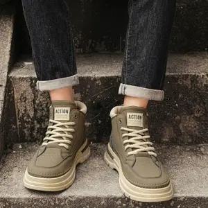 남자 하이탑 운동화 캐주얼 신발 키높이 늘린 신발