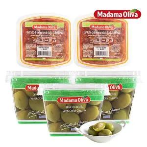 [보라티알] (냉장)마다마 그린 자이언트 할키디키 올리브 480g x3개 + 다진 칼라브리즈 페퍼 150