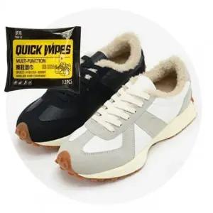 털운동화 겨울 단화 신발 방한화 2색 세정티슈 세트