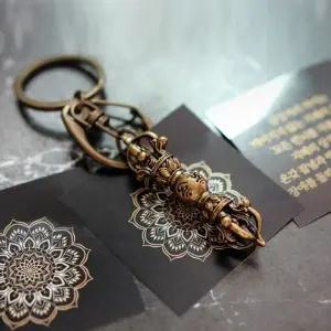 금강저 키링 펜던트 열쇠고리 행운 부적 귀신 퇴치