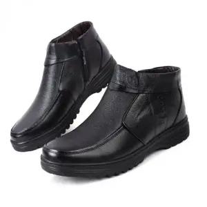 겨울 정장 구두 남성 방한화 털 신사화 가죽 부츠