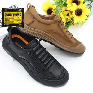 남성 로퍼 소가죽 신발 편한 구두 캐주얼 세정티슈 세트