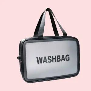 ( )심플 블랙 여행용 세면백 중형