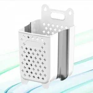 다용도 접이식 빨래 바구니 벽걸이 빨래 바구니 대용량 플라스틱 욕실