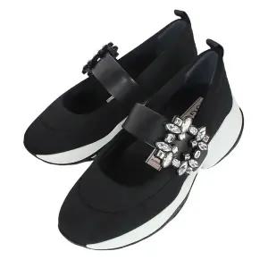 로저비비에 26SS 여성 스트라스 버클 발레리나 스니커즈 블랙 RVW50637520 T81 B999