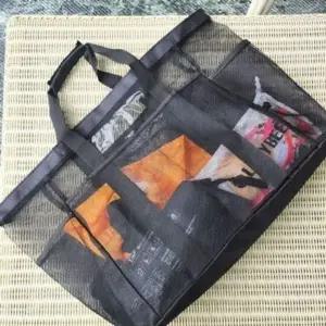 ( )비치 가방 메쉬 여행용 대용량 수영장 물놀이 목욕