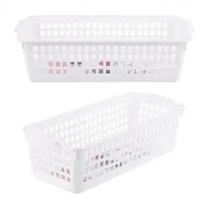 직사각 바스켓 수납 소품 정리 플라스틱 바구니 1호