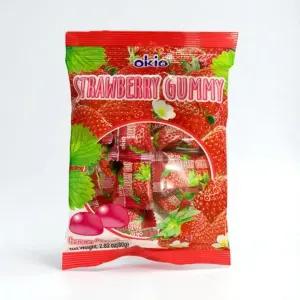 꾹상점1  오키오 사무실 스트로베리 딸기 탕비실간식 젤리 과자 x 코쿤 80g 5p