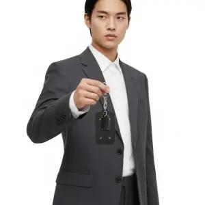 메종 마르지엘라 SA2UA0013 P4745 T8013 스티치 그레인 태그 키링