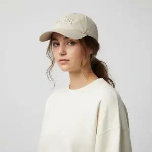 GANNI A6901 135 로고 자수 볼캡