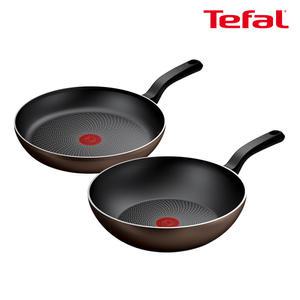 테팔 인덕션 라이트쿡 2종(팬30+웍28)