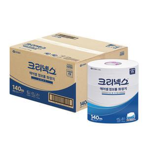 크리넥스 물에잘녹는 에어셀 점보롤 화장지 휴지 140M 3롤 4팩 45376